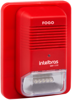 Sinalizador Audiovisual Endereçável Intelbras SAV 520E