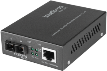 Conversor Mídia Gigabit Multimodo 0,5 Km KGM 1105 Intelbras