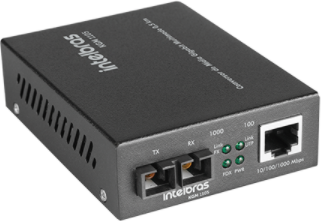 Conversor Mídia Gigabit Multimodo 0,5 Km KGM 1105 Intelbras