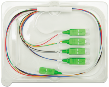 Splitter Óptico Balanceado 1 x 8 SC - APC Intelbras XFS 182