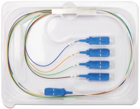 Splitter Óptico Balanceado 1 x 4 SC - UPC Intelbras XFS 141