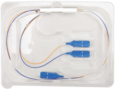 Splitter Óptico Balanceado 1 x 2 SC - UPC Intelbras XFS 121