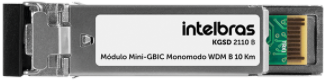 Módulo Mini-GBIC Gigabit Monomodo 10 Km Intelbras KGSD 2110 B