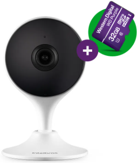 Kit Câmera de Video Wi-Fi Full HD Intelbras IZC 1003 com microSD 32GB