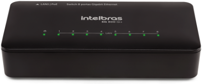 Switch 8 Portas Gigabit Ethernet SG 800 Q+ Intelbras