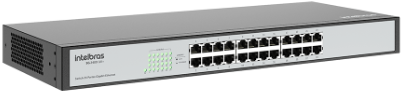 Switch 24 Portas Gigabit Ethernet Intelbras SG 2400 QR+ SKD