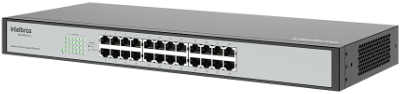 Switch 24 Portas Gigabit Ethernet Intelbras SG 2400 QR+ SKD
