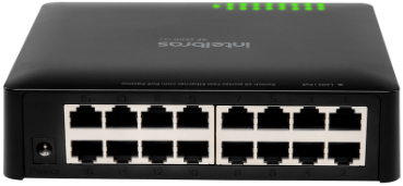 Switch 16 Portas Fast Ethernet SF 1600 Q+ Intelbras