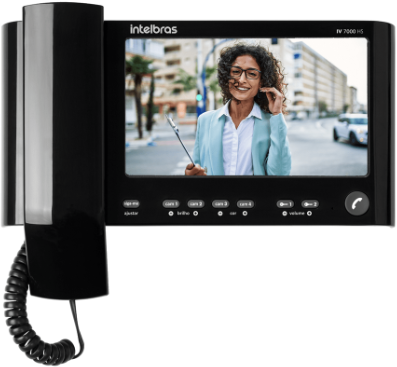 Video Porteiro Intelbras IV 7010 HS Preto
