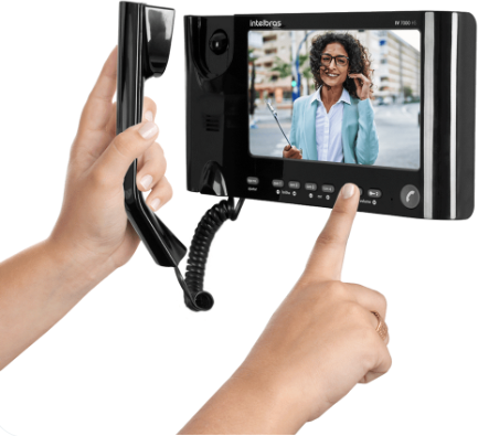 Video Porteiro Intelbras IV 7010 HS Preto