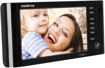 Módulo Interno Videoporteiro IV 7000 HF Preto Intelbras