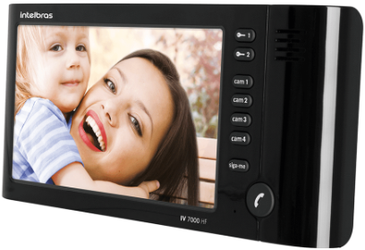 Módulo Interno Videoporteiro IV 7000 HF Preto Intelbras