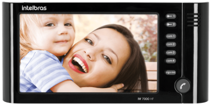 Módulo Interno Videoporteiro IV 7000 HF Preto Intelbras