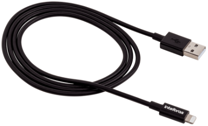 Cabo USB - Lightning Preto PVC 1,2m Intelbras EUAL 12PP