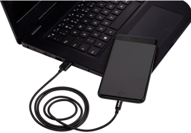 Cabo USB - Lightning Preto PVC 1,2m Intelbras EUAL 12PP