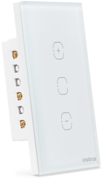 Interruptor Dimmer Smart Wi-Fi Touch Intelbras EWS 1101 Branco