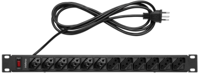 Protetor Eletrônico Intelbras com 12 Tomadas para Rack - EPR 212+
