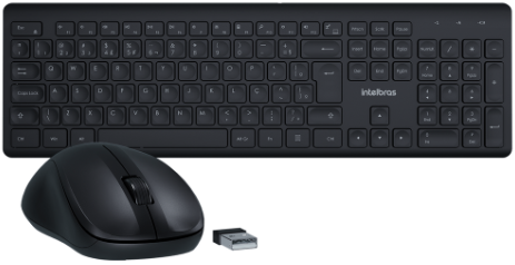 WebCam USB CAM-1080p + Headset WHS 80 USB + Teclado e Mouse CSI50 Sem Fio Intelbras